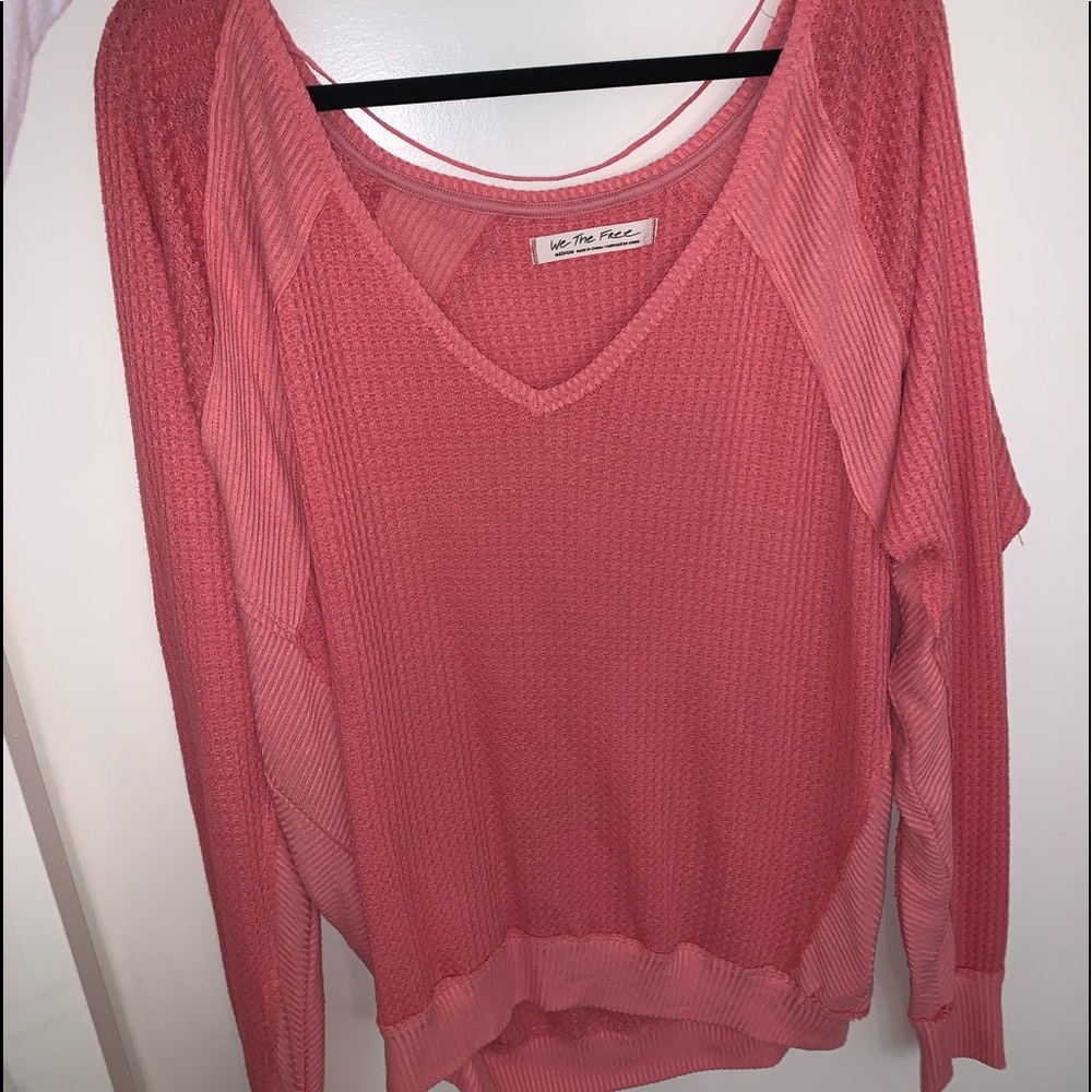 Free People v-neck long sleeve top